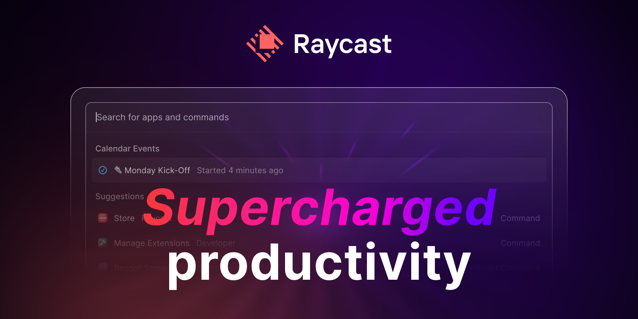 Raycast - Supercharged productivity